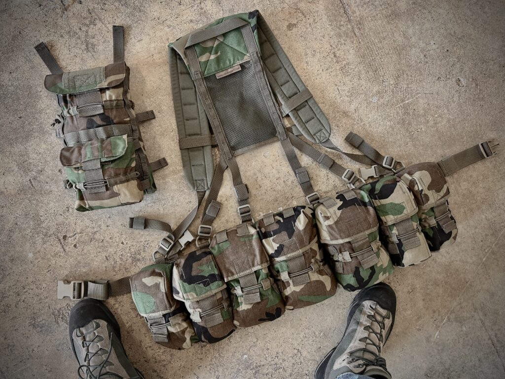 Crossfire DZ Rig in M81 woodland camo pattern