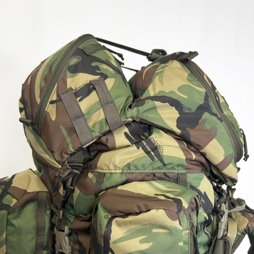Crossfire daypack lid sitting on CF4 rucksack
