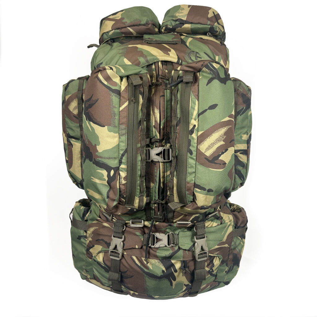 The Crossfire CF4 rucksack in DPM camo